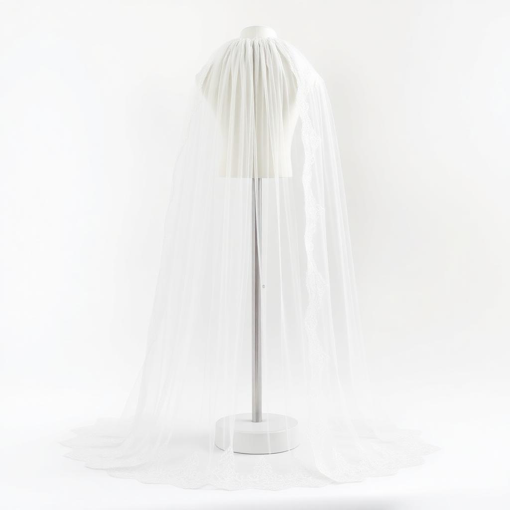 Cathedral Veil with Lace Edge